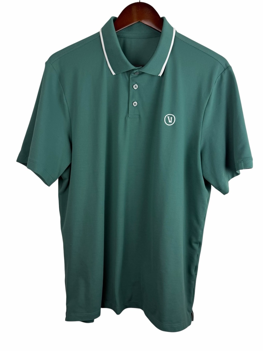 Vuori | Green White Gamepoint 2.0 Polo Shirt
